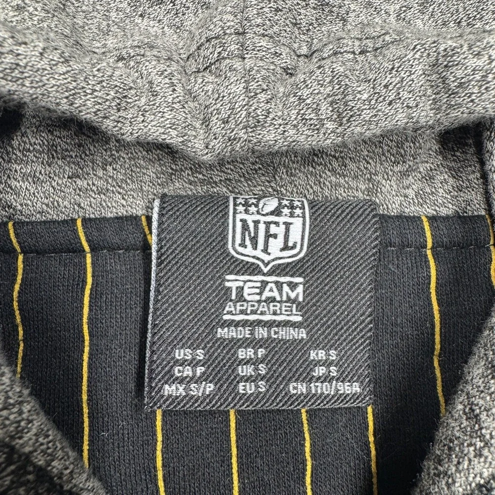 Pittsburgh Steelers Baseball Jersey Style Hoodie Sweater NFL Team Men's‎ Size S